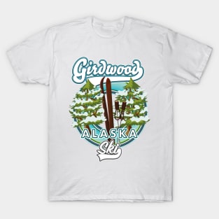 Girdwood Alaska ski logo T-Shirt